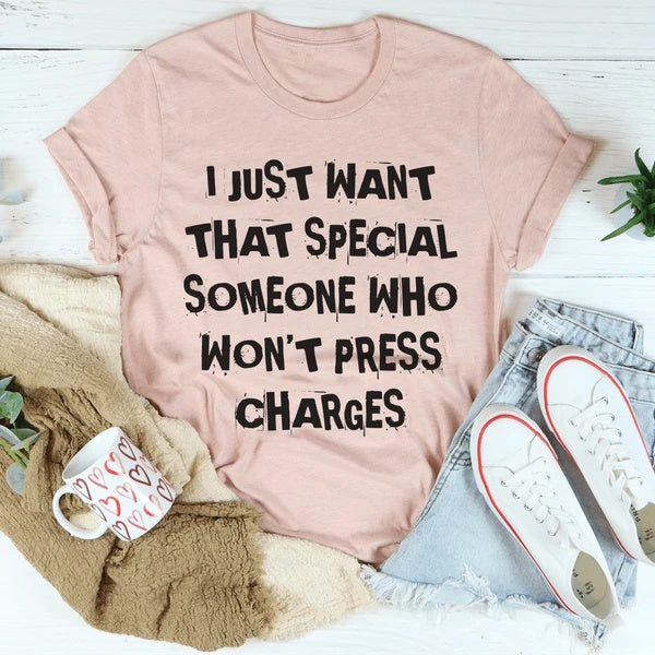 I Just Want That Special Someone Women's Print Short Sleeve T-Shirt