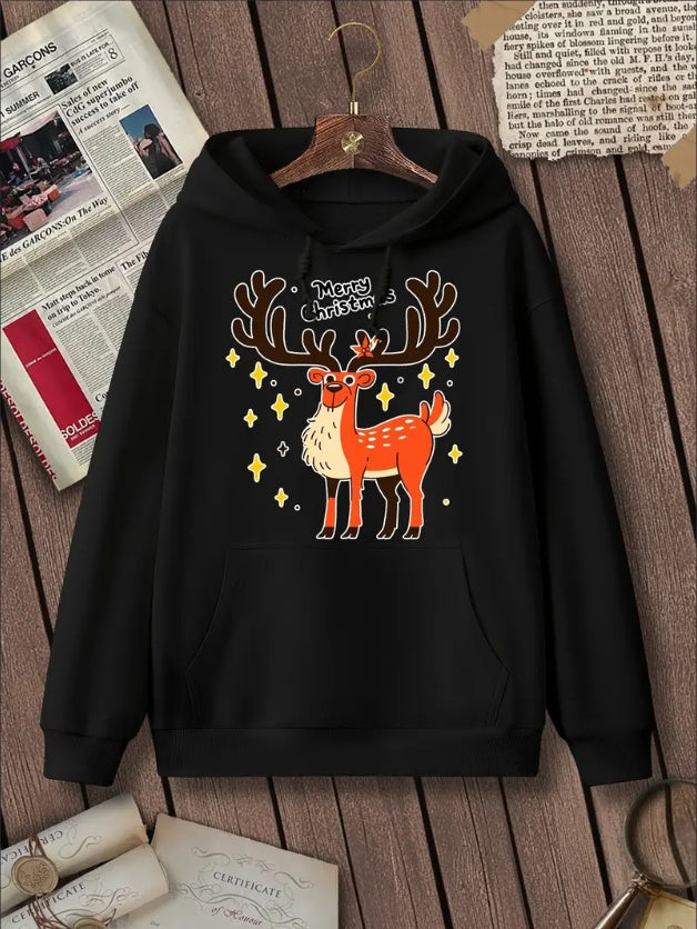 Reindeer Holiday Women's Hoodie