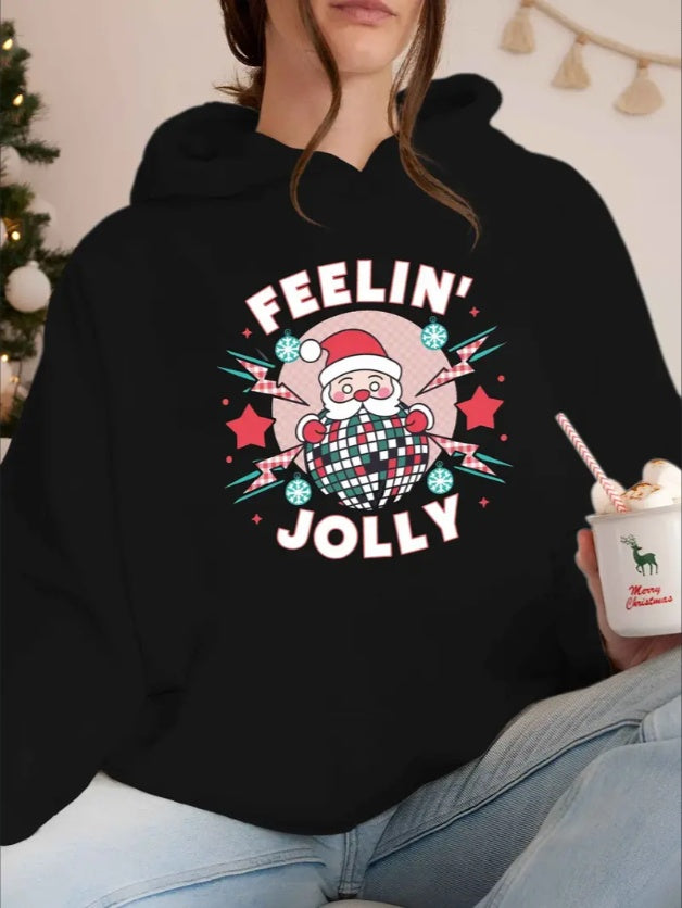 Feelin Jolly Print Women's Hoodie