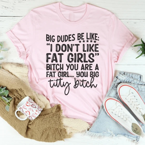 Big Dudes Women's Print Short Sleeve T-Shirt