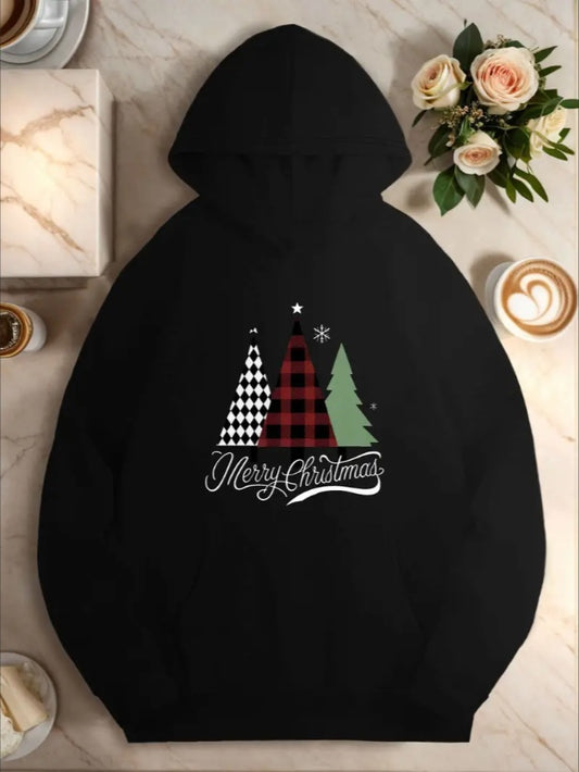 Merry Christmas Tree Women's Hoodie