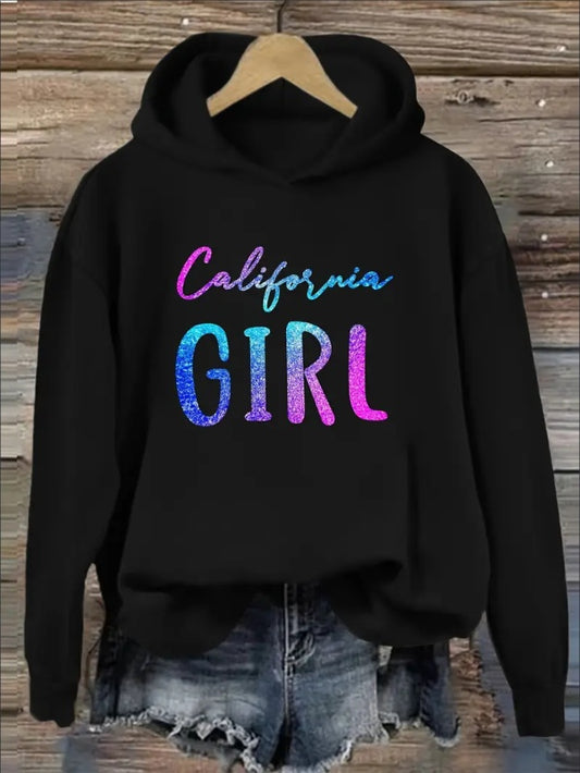 California Girl Printed Women's Hoodie