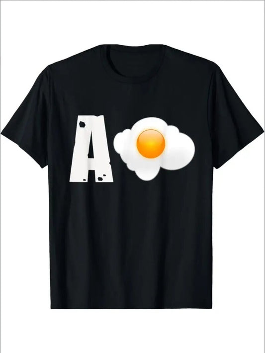 A Egg Men's Print Short Sleeve T-Shirt