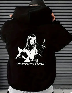 Avant Garde Style Printed Men's Hoodie