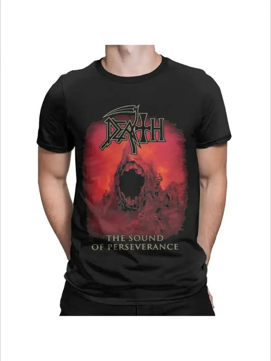 Band Death The Sound Of Perseverance Men's Print Short Sleeve T-Shirt