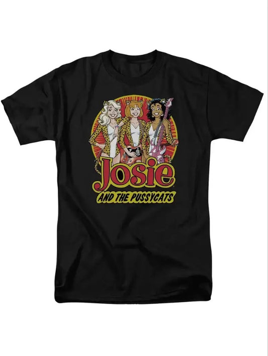 Archie Comics Josie And The Pussycats Trio Men's Print Short Sleeve T-Shirt