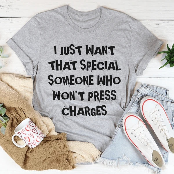 I Just Want That Special Someone Women's Print Short Sleeve T-Shirt