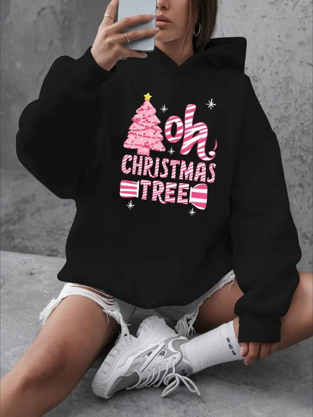 Oh Christmas Tree Print Women's Hoodie